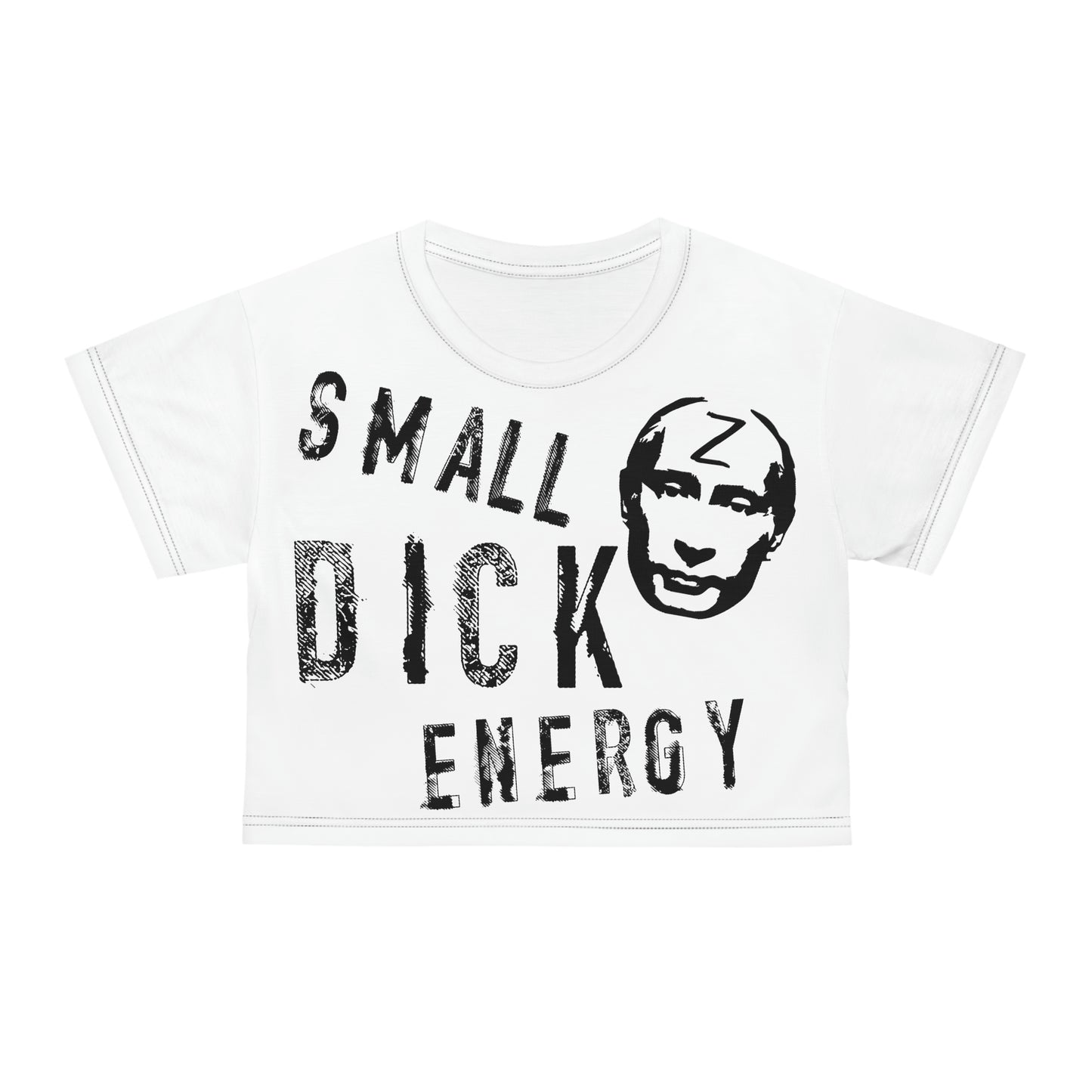 Small D*ck Energy Crop (White)